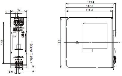 S8VK-N 外形尺寸 2 
