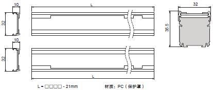 F3SJ系列 外形尺寸 73 F39-HB[][][][]_Dim